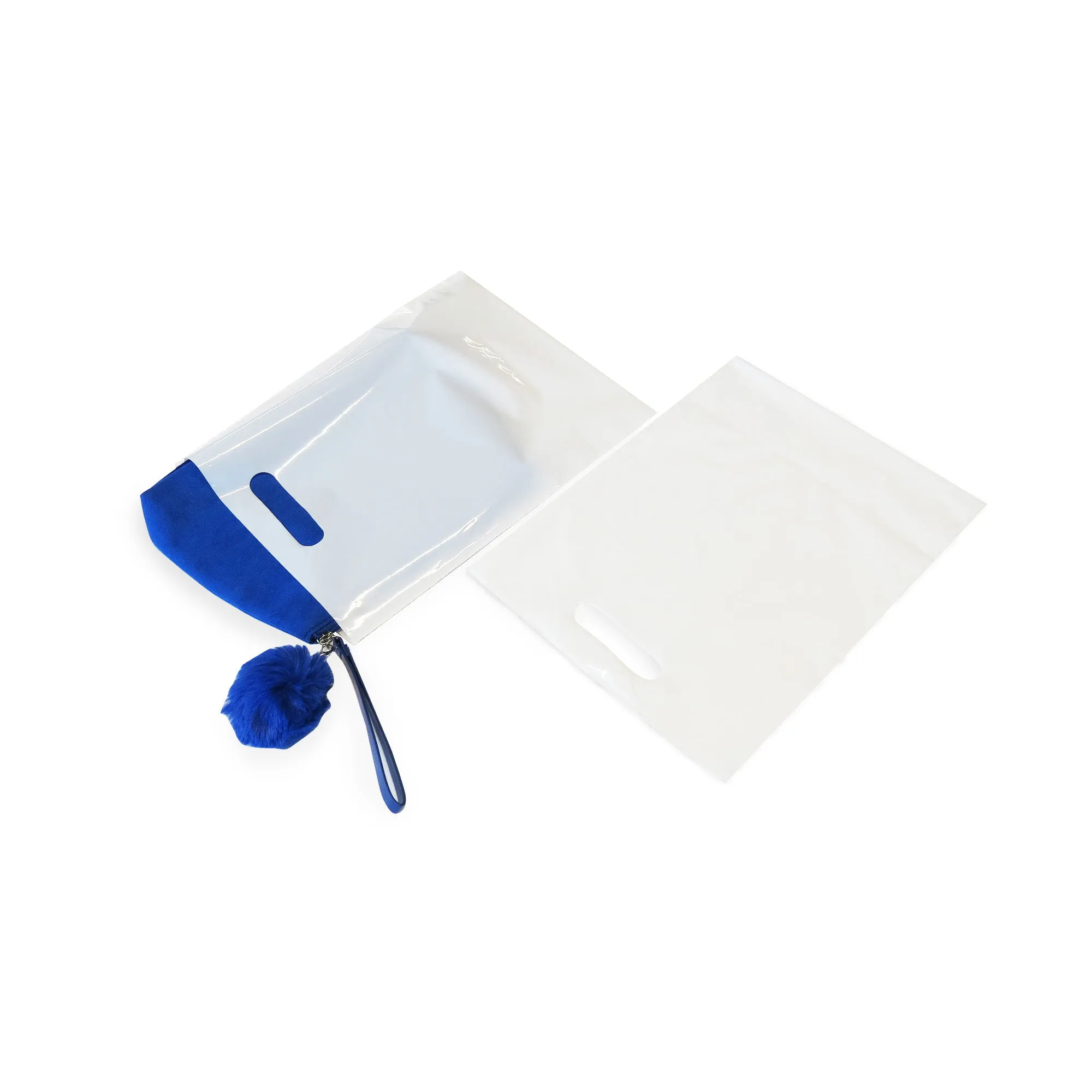 18" x 19" x 2.25 mil White 25% Post Consumer Recycled Plastic Merchandise Bags with Patch Handles, 4" Bottom Gusset, Printed Recycled Message (Case of 500)