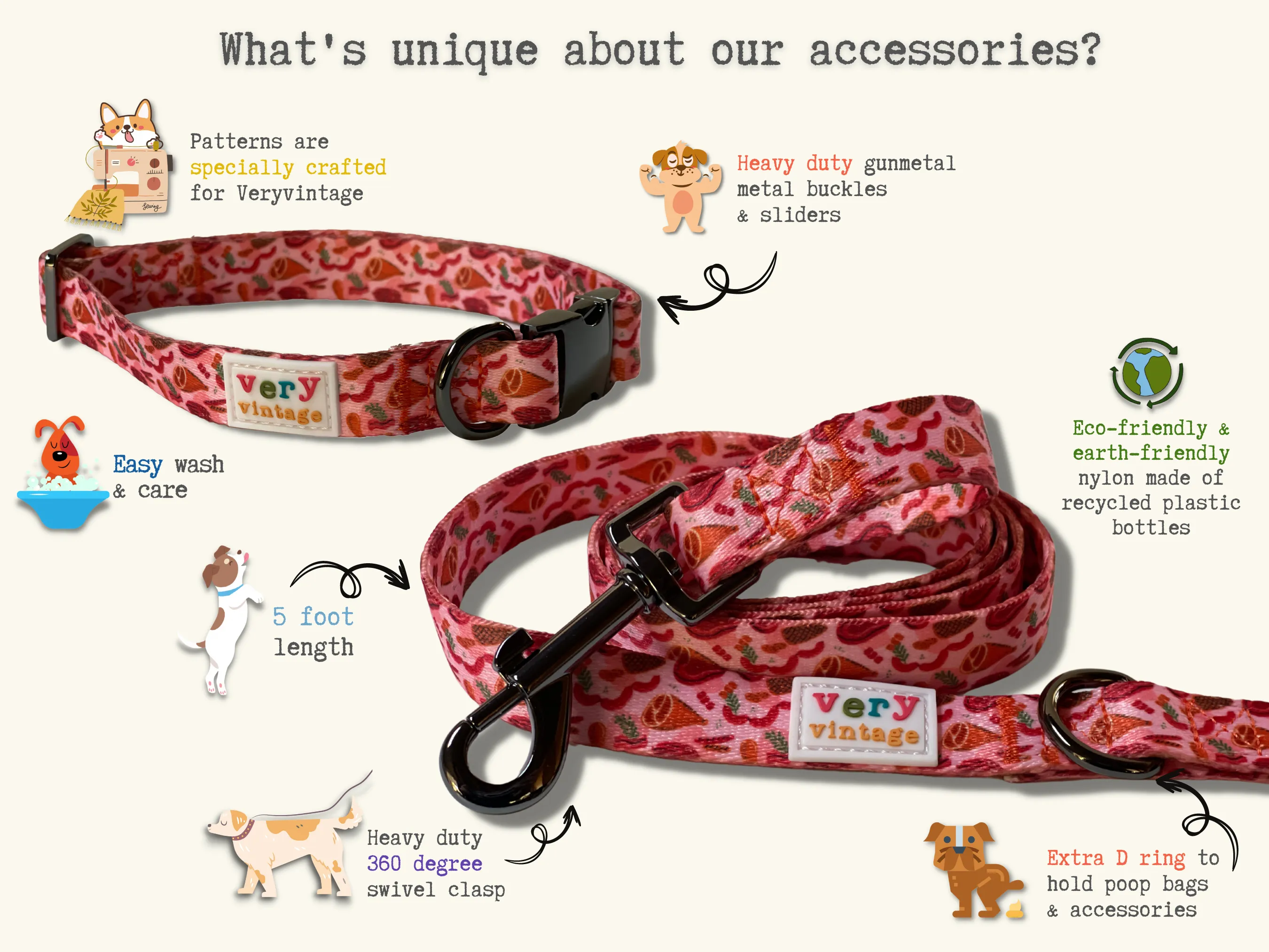 Acorns - Recycled Eco-Friendly Collar & Leash