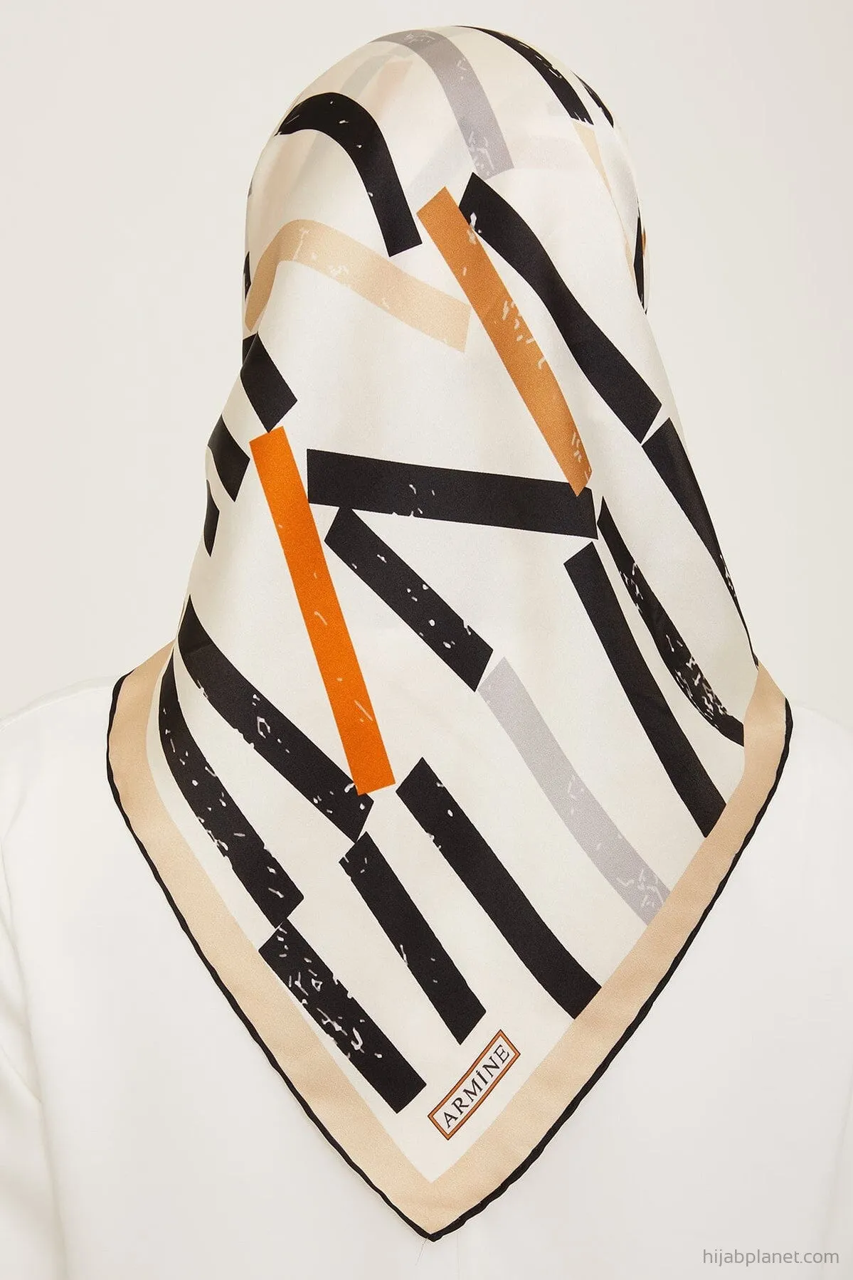 Armine Geometric Silk Scarf #84