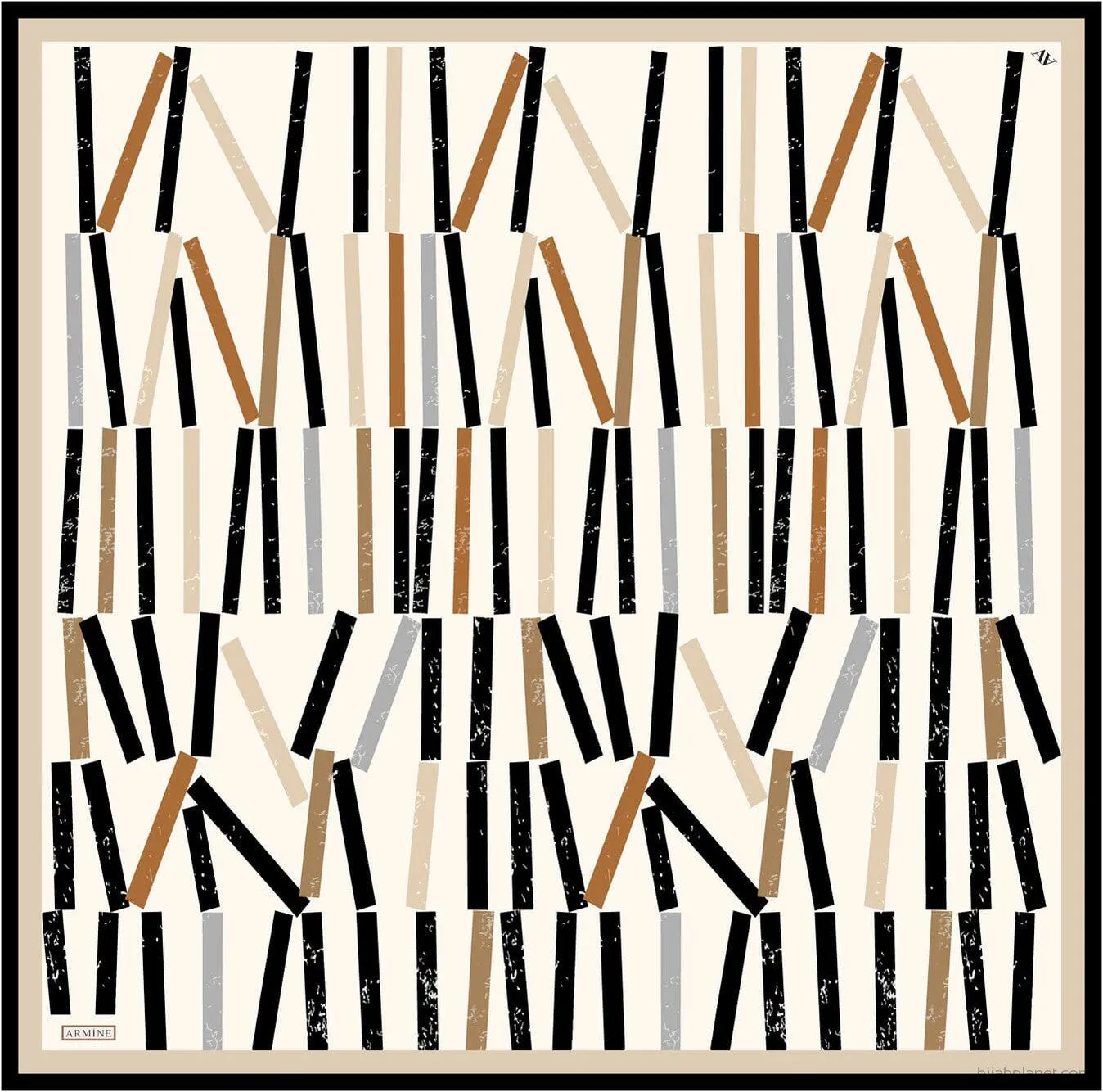 Armine Geometric Silk Scarf #84