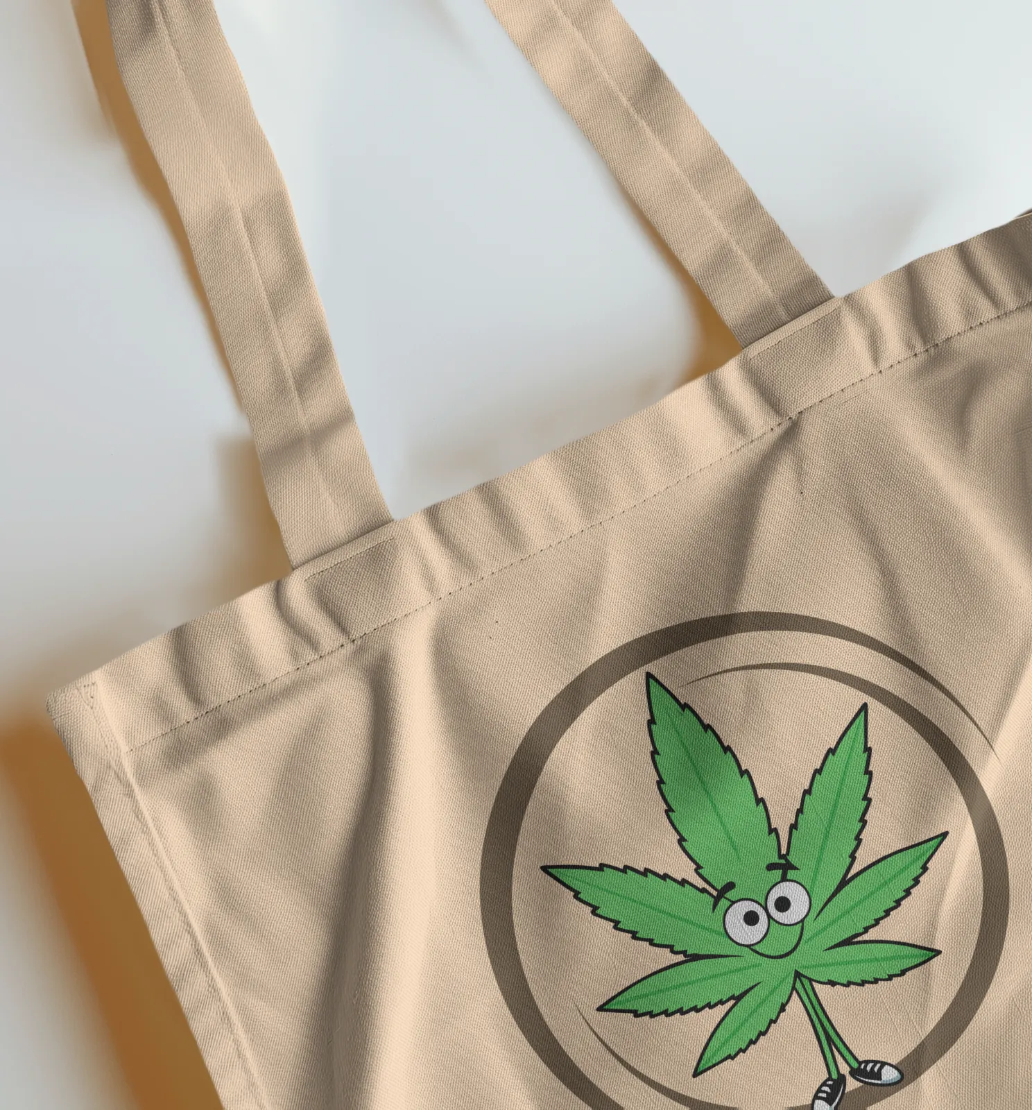 Aspiring Plant Parent Tote bag with Zipper Beige Colour