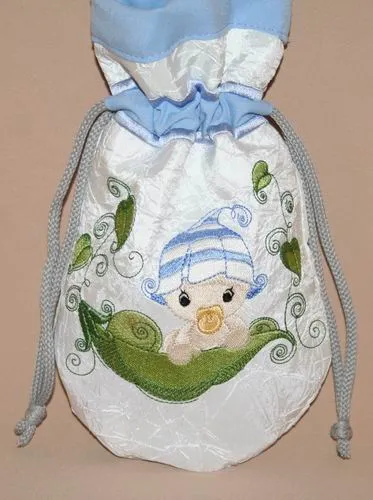 Baby Troubles Sucking Pacifier Drawstring Bag