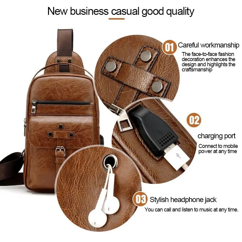 Backpack Waist Shoulder bag compatible with Ebook, Tablet and for ELEPHONE A2 (2019) - Black