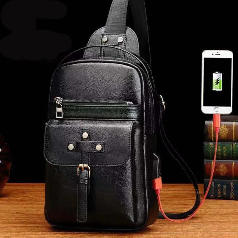 Backpack Waist Shoulder bag compatible with Ebook, Tablet and for ELEPHONE A2 (2019) - Black