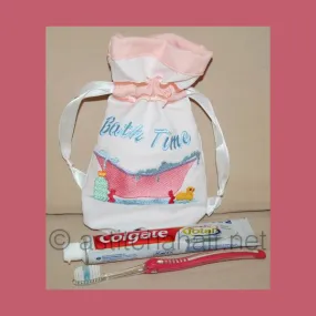 Bath Time Drawstring Bag