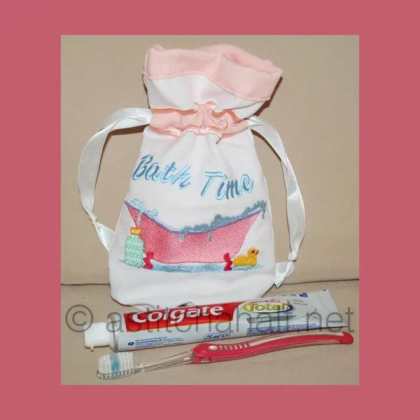 Bath Time Drawstring Bag