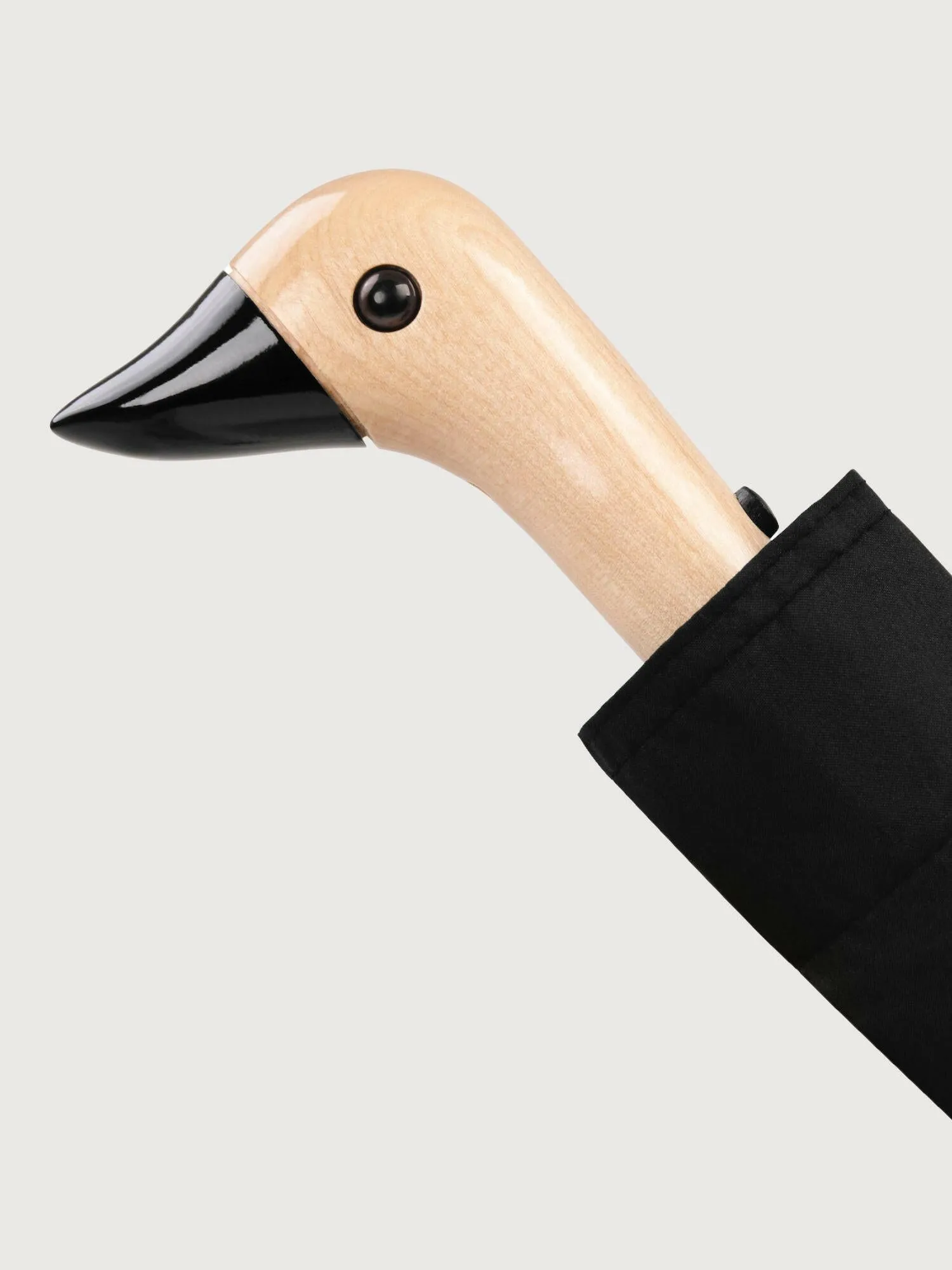 Black Eco-Friendly Compact Duck Umbrella
