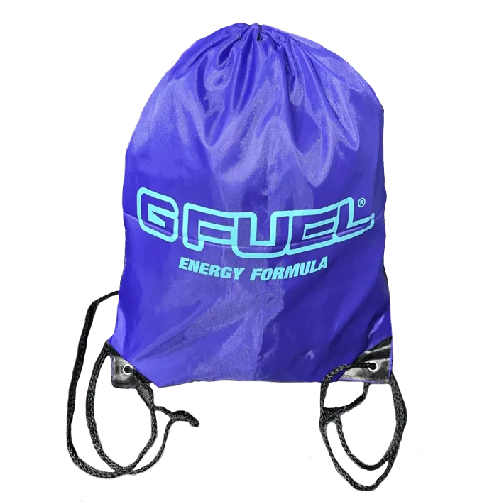 Blue Drawstring Bag
