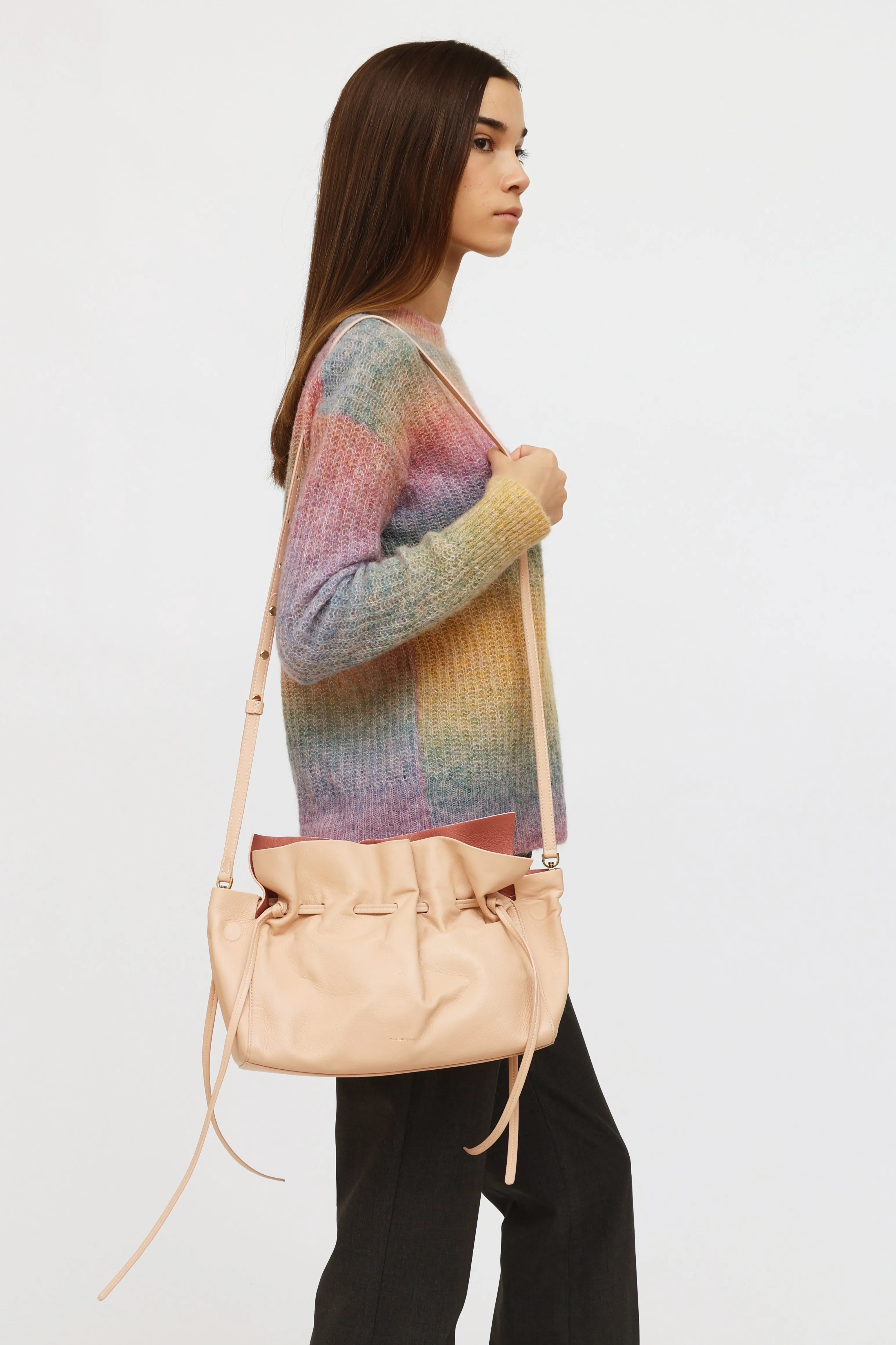 Blush Protea Drawstring Bag