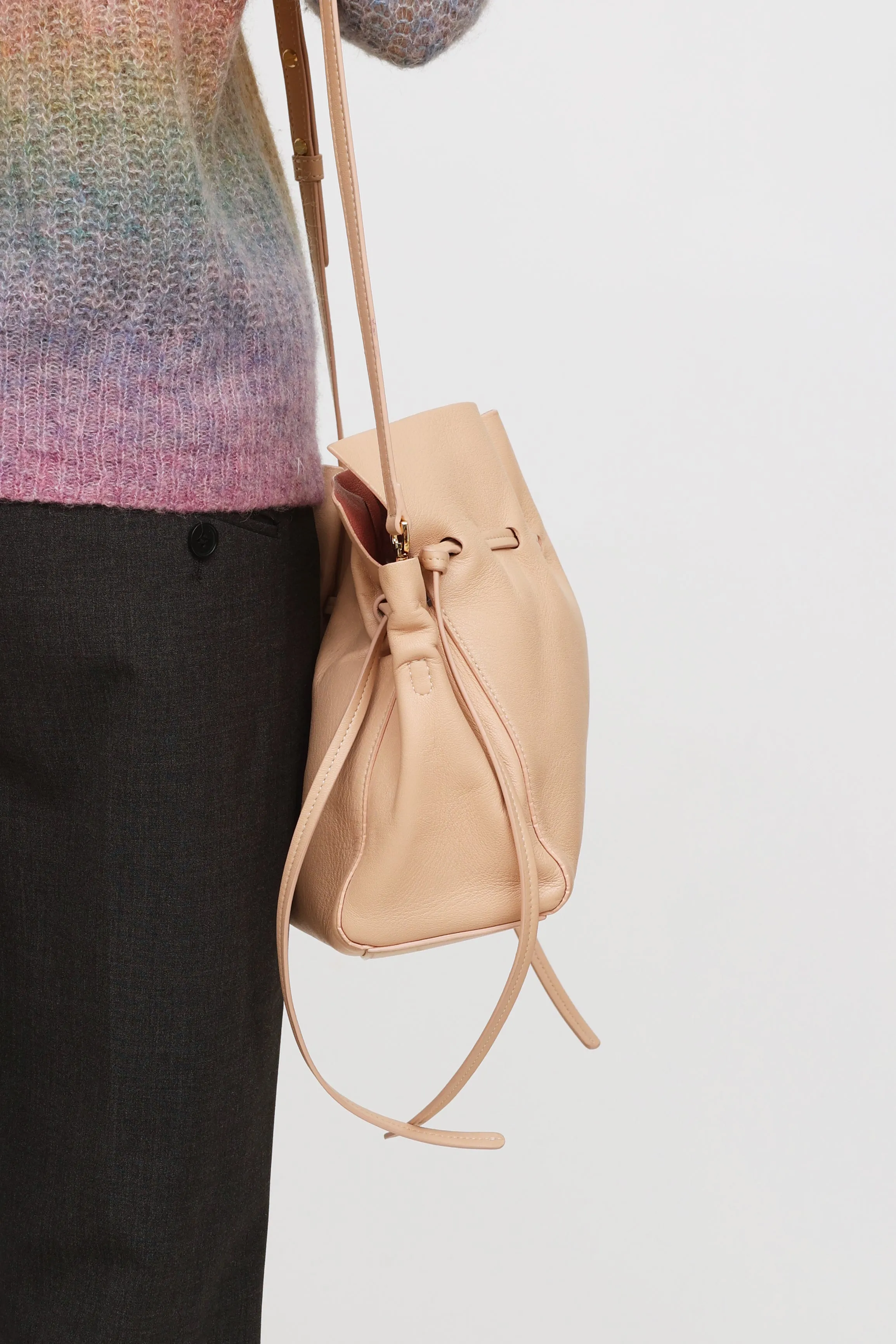 Blush Protea Drawstring Bag