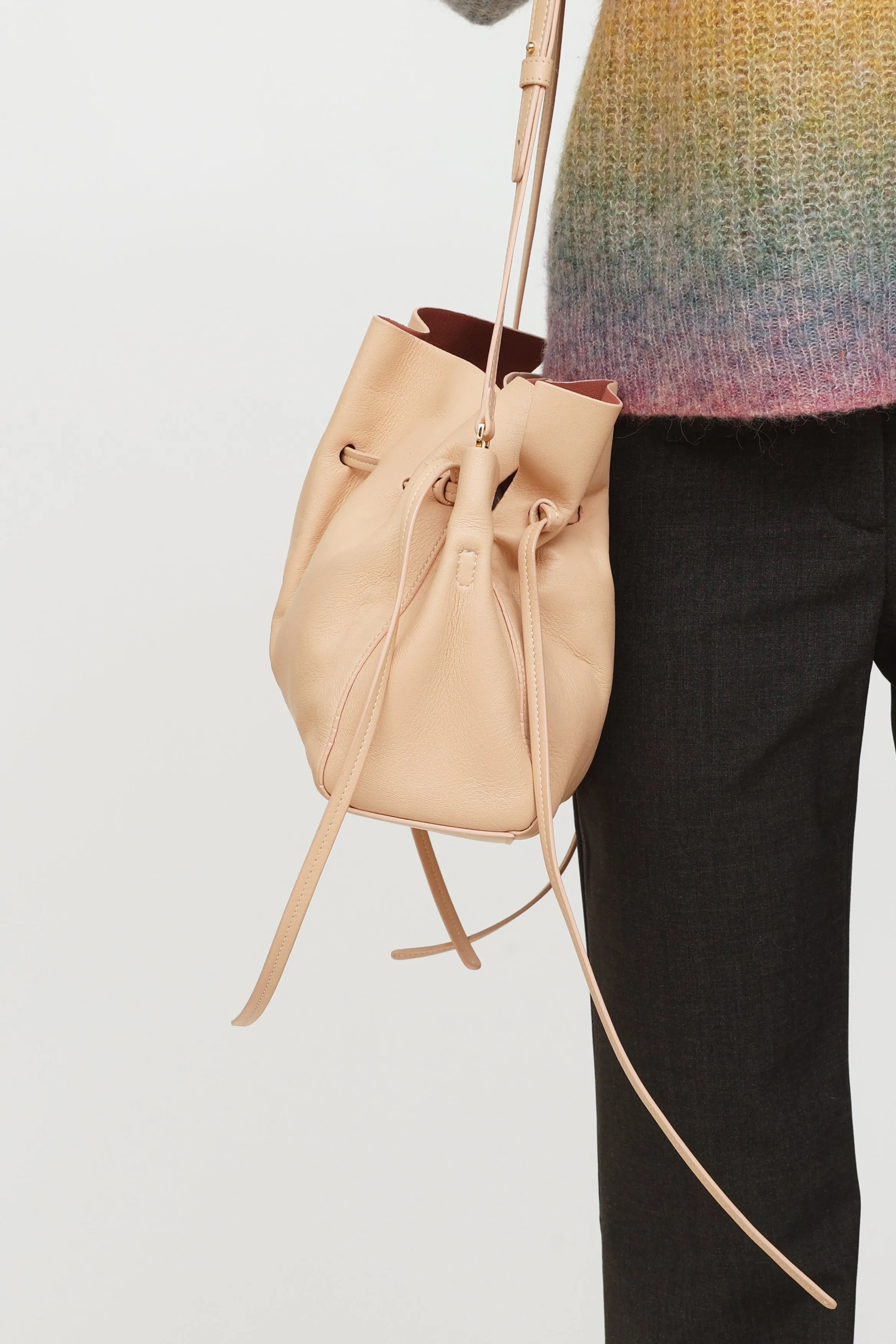 Blush Protea Drawstring Bag