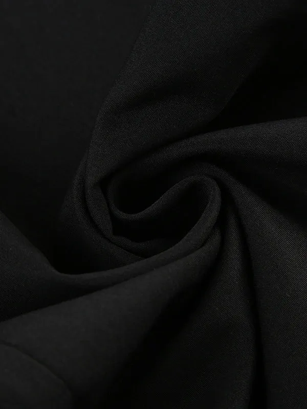 Bowknot Drawstring Elasticity Split-Joint Loose Wide Leg Trousers Pants