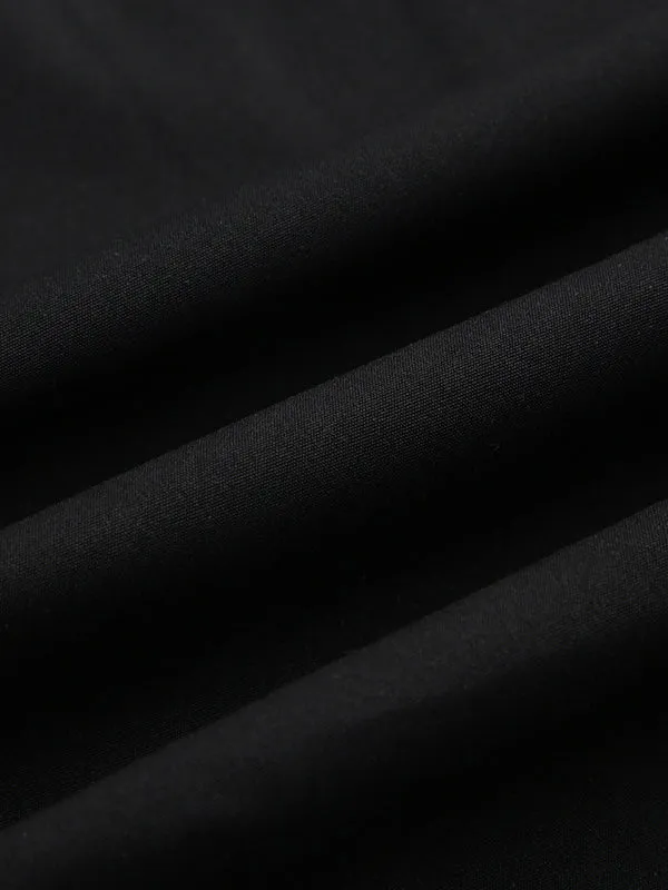 Bowknot Drawstring Elasticity Split-Joint Loose Wide Leg Trousers Pants