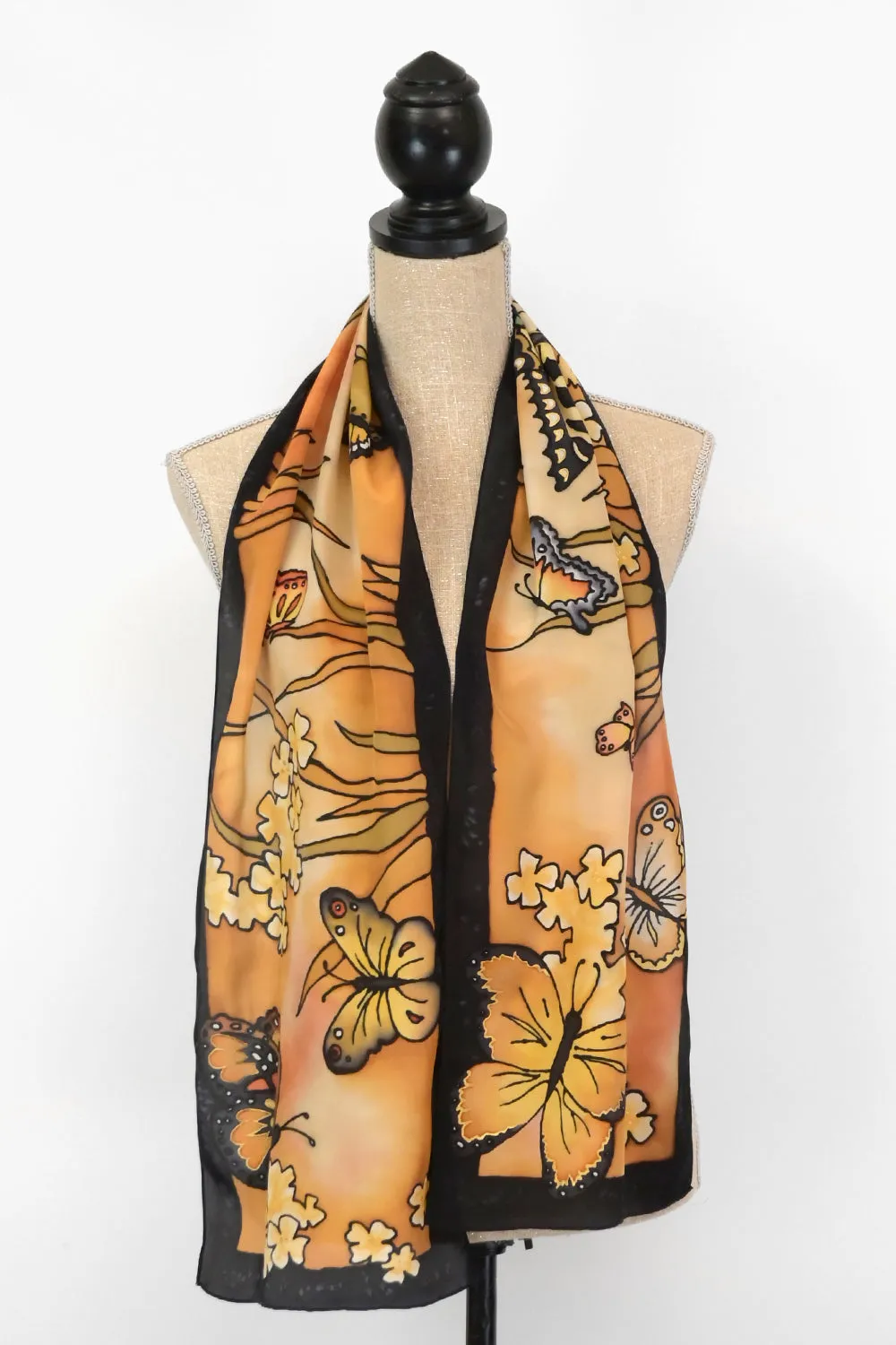 Butterfly Meadow Scarf | 12"x60"