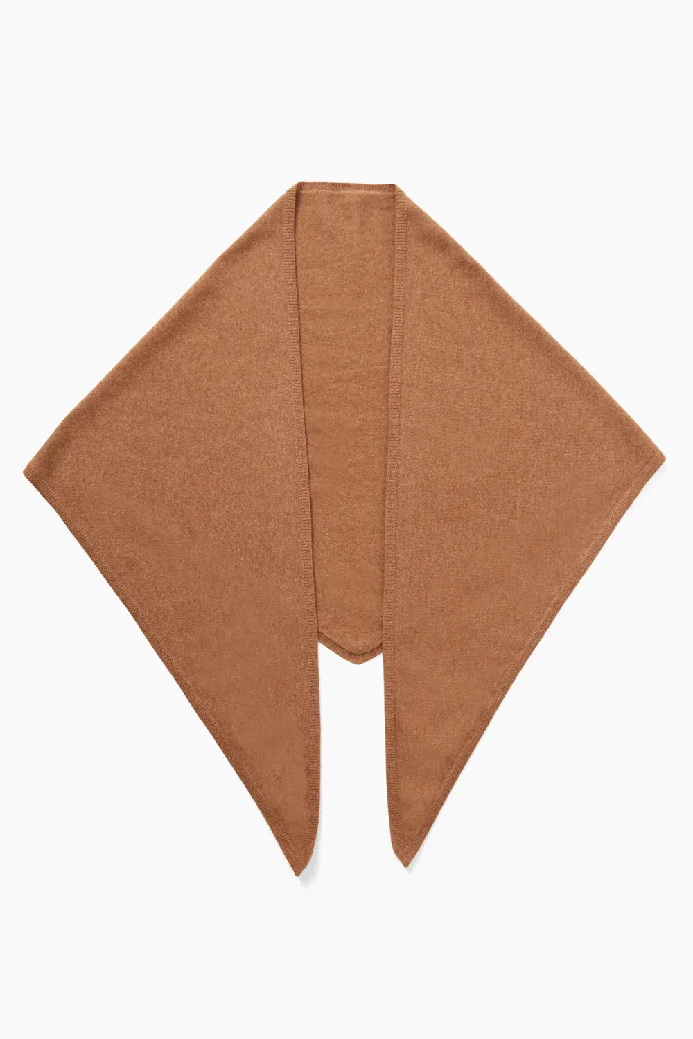 Cashmere/Wool Triangle Scarf in Doe