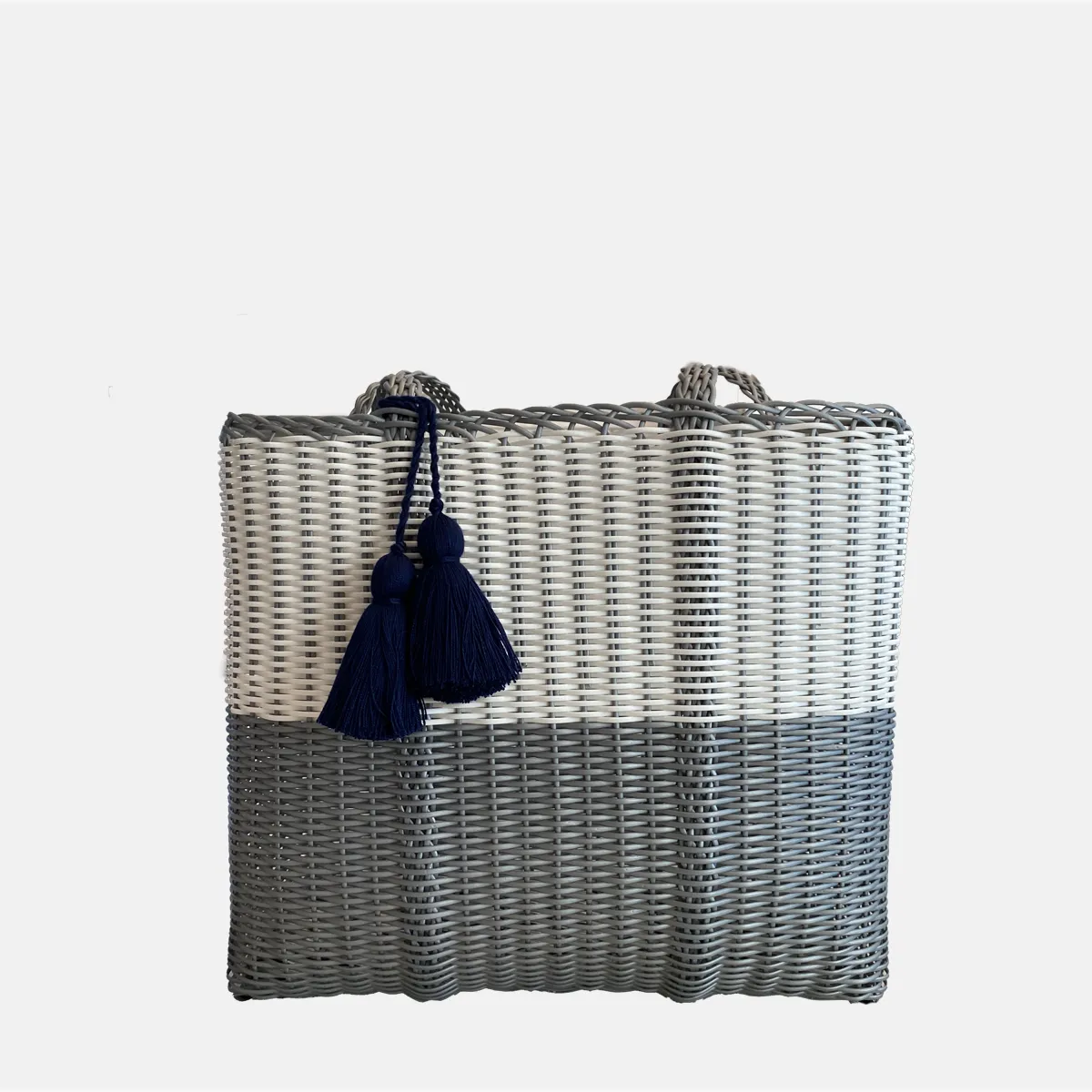 cesta tote ~ medium ~ 2 color block ~ unlined