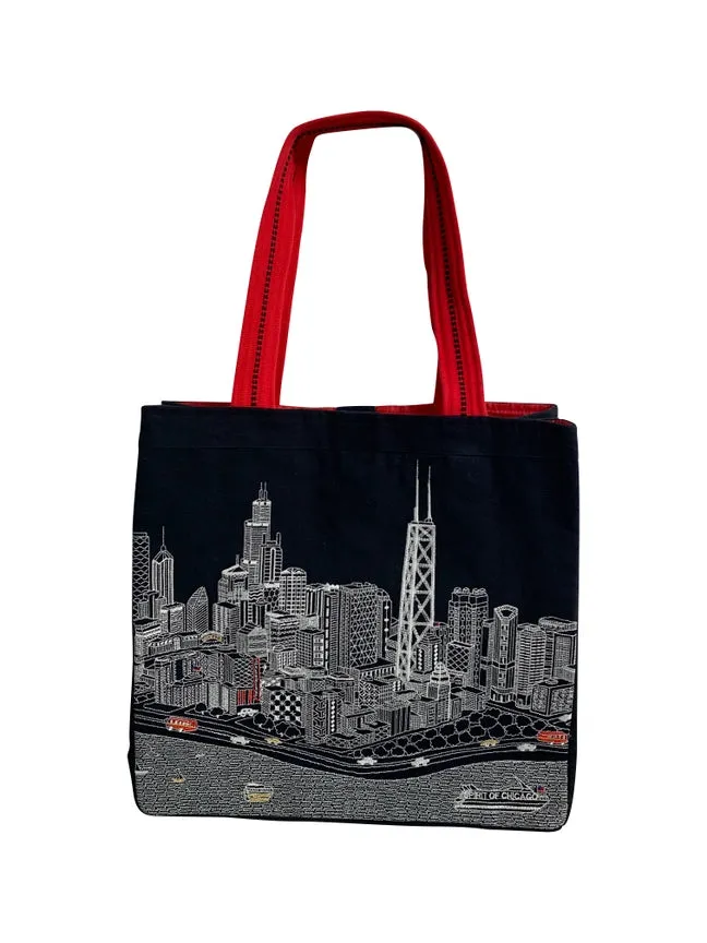 Chicago Tote Bag- Night