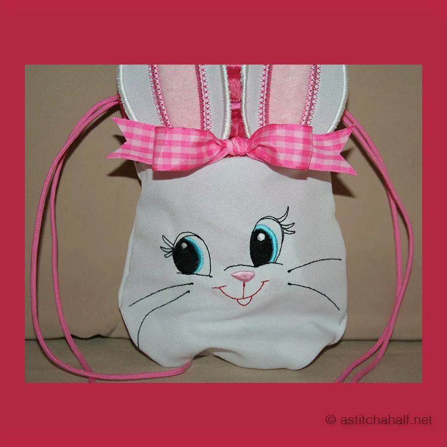 Cute Bunny Drawstring Bag