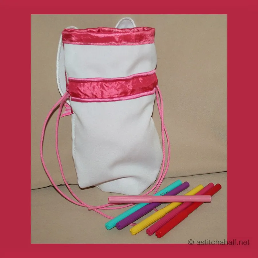 Cute Bunny Drawstring Bag