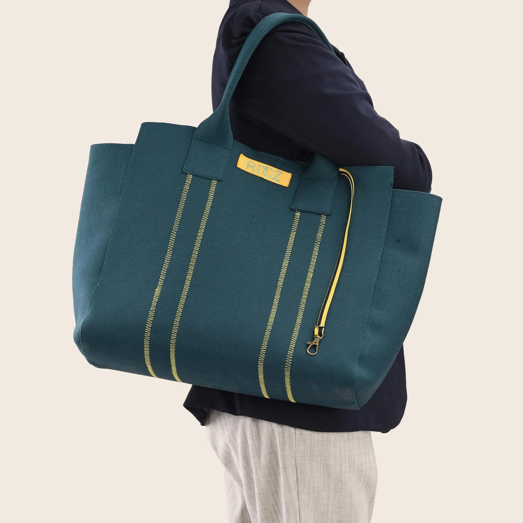 Deux- Bucket Tote-Teal