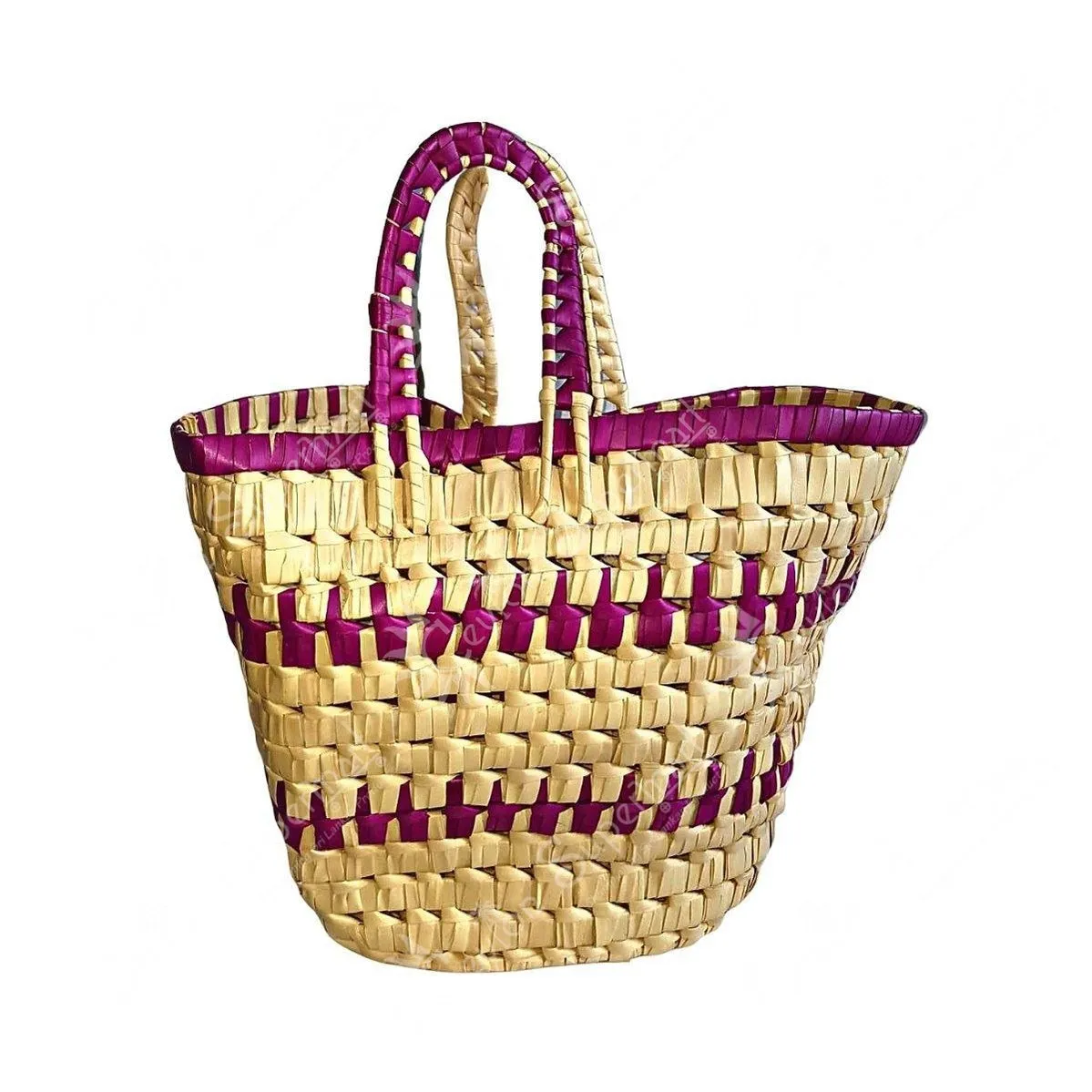 Eco Friendly Handmade Reed Shopping Bag, Medium