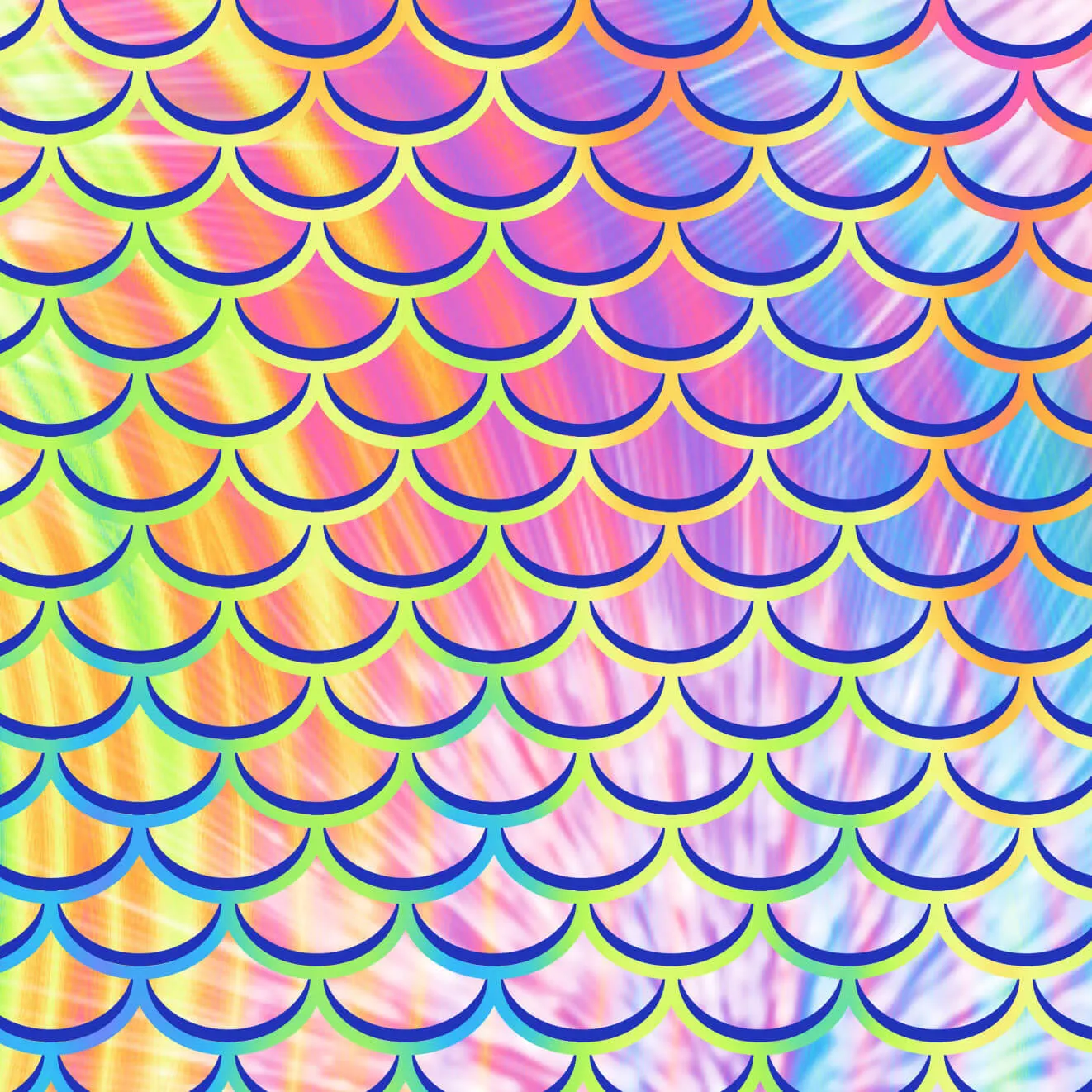Eco-friendly Psychedelic Mermaid Scuba Headband