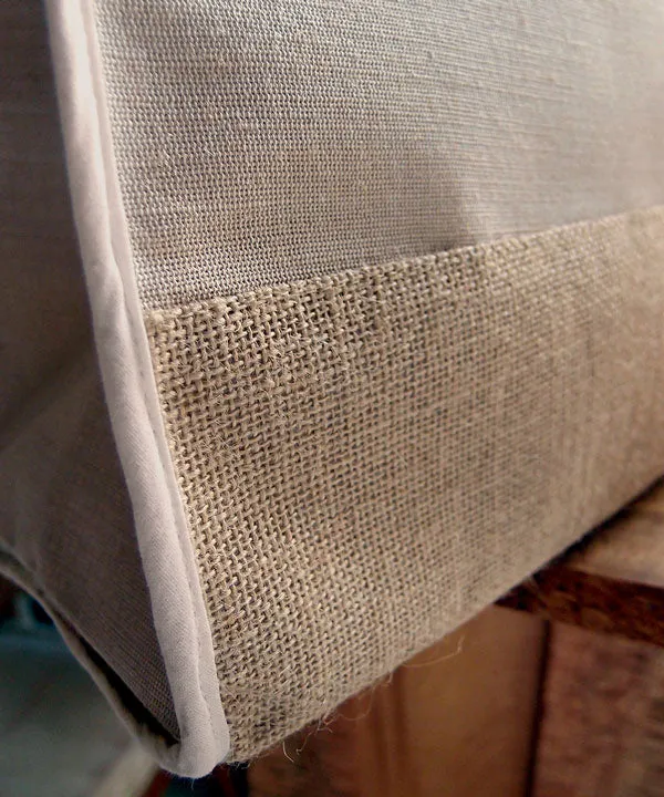Fancy Burlap Jute Tote Bags, Cotton Blend Totes