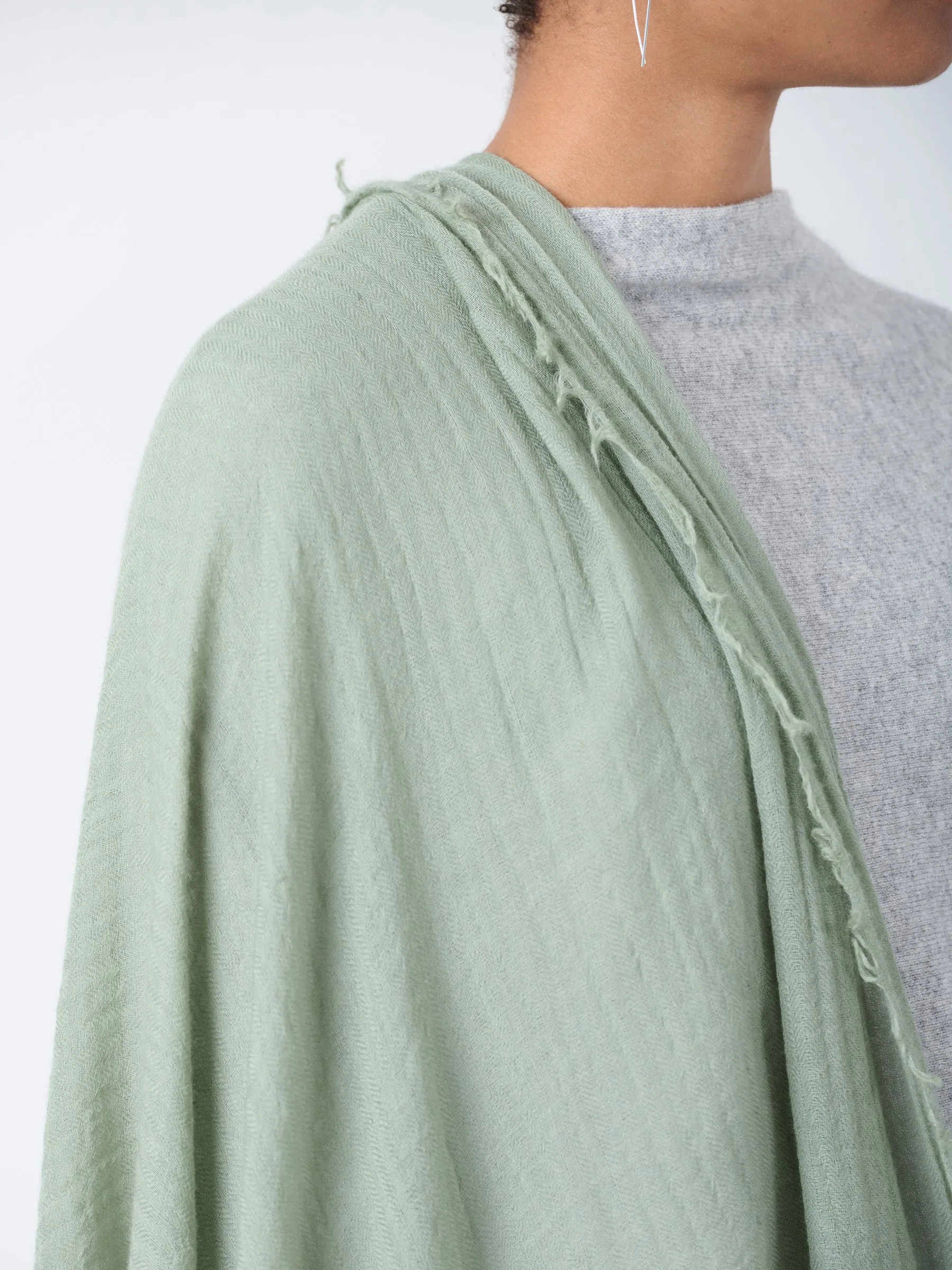 Fine Wool Crinkle Textured Wrap Scarves