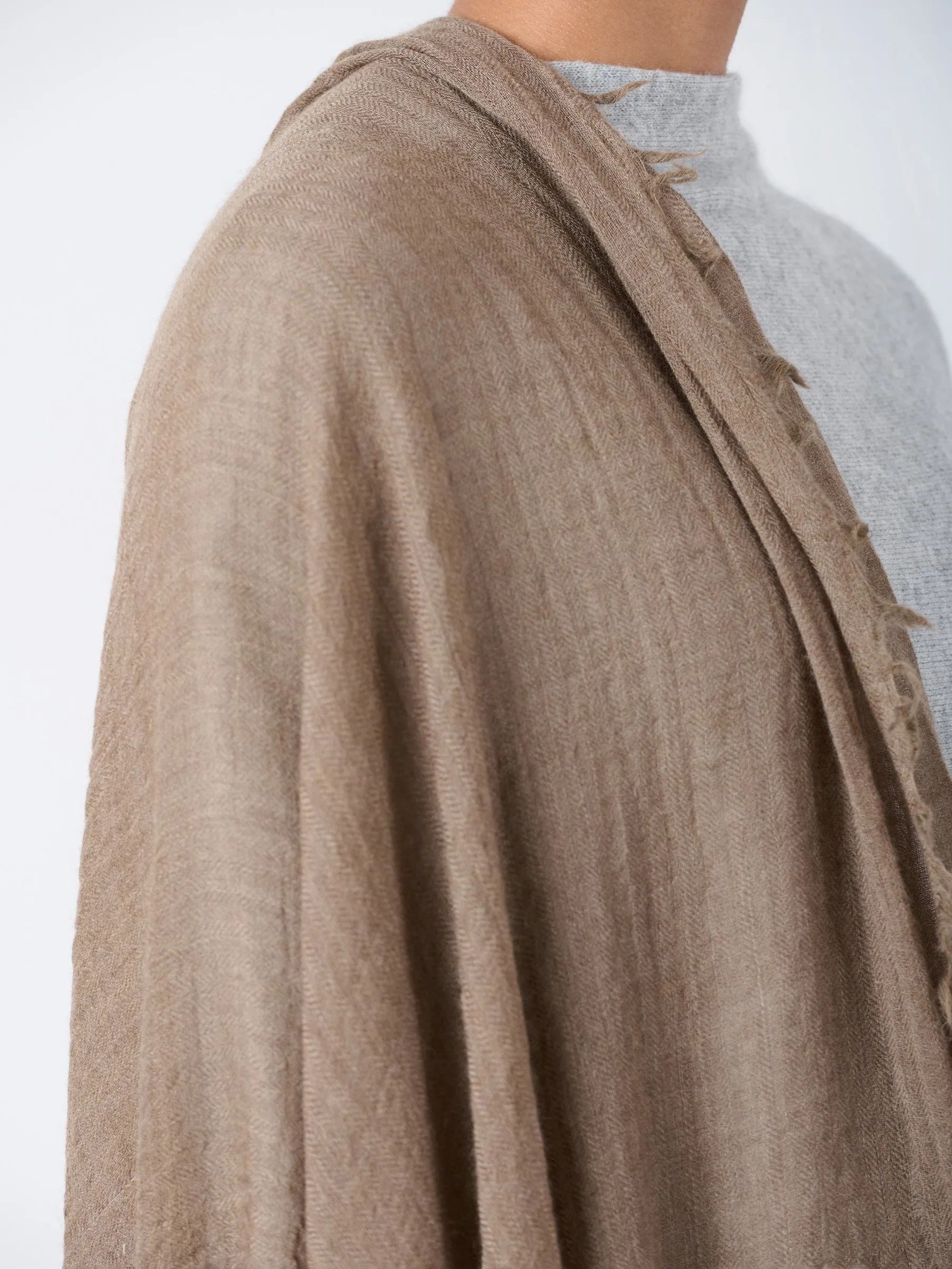 Fine Wool Crinkle Textured Wrap Scarves