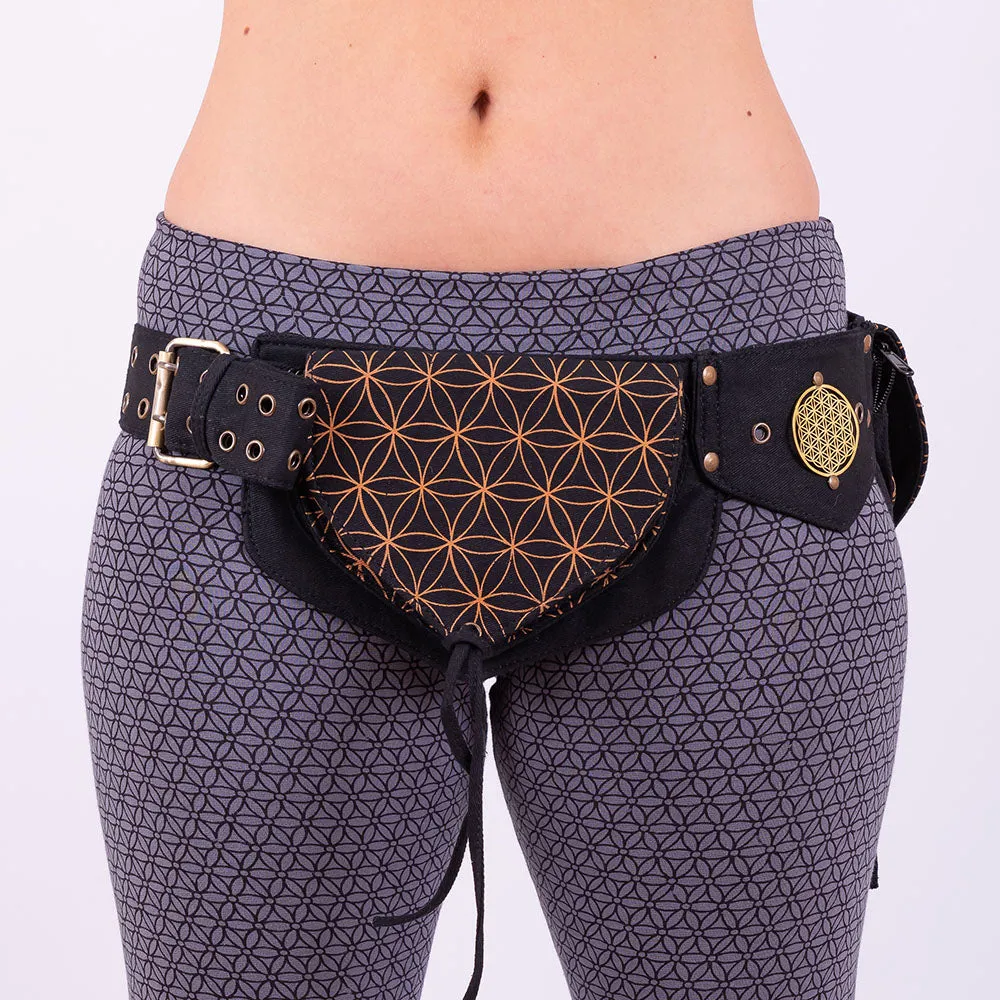 Flower of Life Leaf Pocket Belt