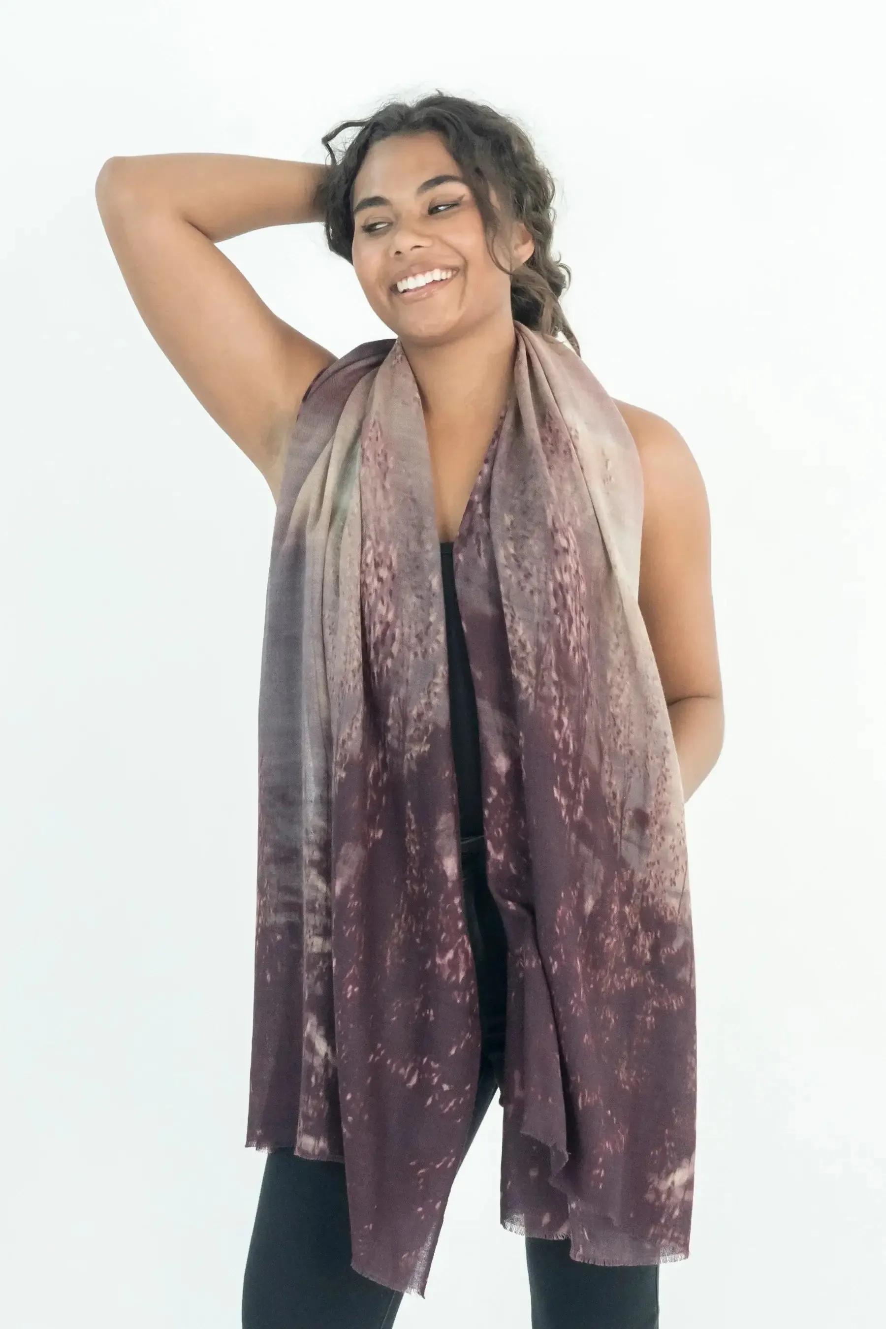 Harriet Jane "Golden Sunset" Silk and Wool Scarf