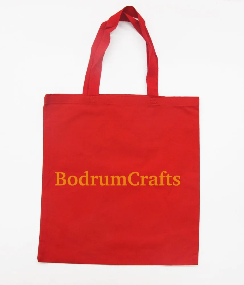 Heavy Canvas Tote Bags, 15" x 16"