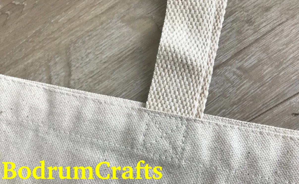 Heavy Canvas Tote Bags, 15" x 16"