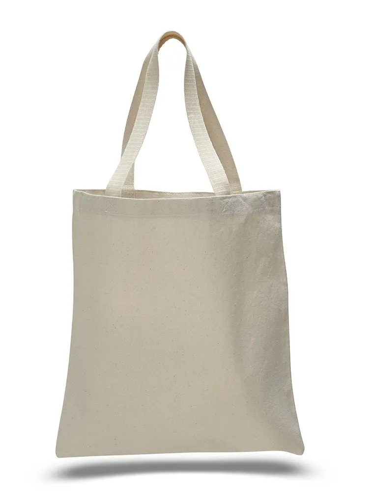 Heavy Canvas Tote Bags, 15" x 16"