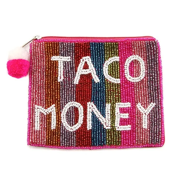 LaChic Beaded Coin Pouch