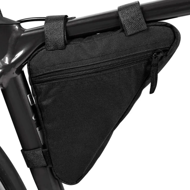 Large Capacity Bicycle Saddle Bag Outdoor Riding Triangle Toolkit(All Black)
