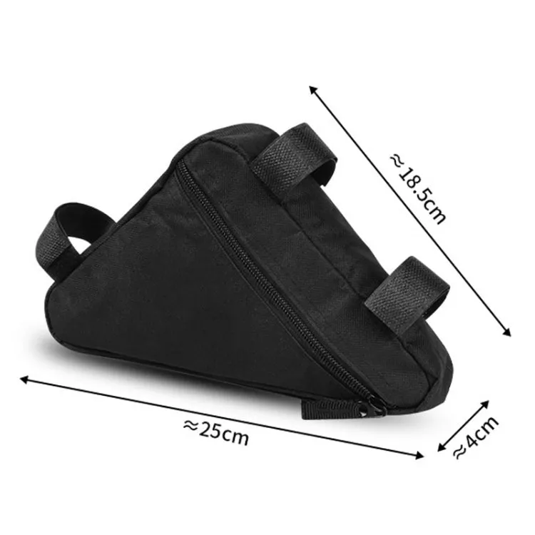 Large Capacity Bicycle Saddle Bag Outdoor Riding Triangle Toolkit(Black And Red)
