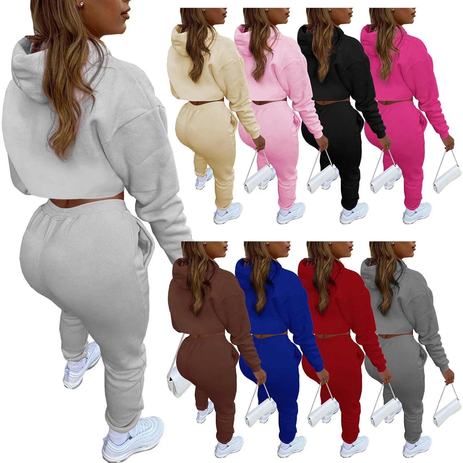 LovelyRLovely Drawstring Hoodie With Cotton Vest Suit