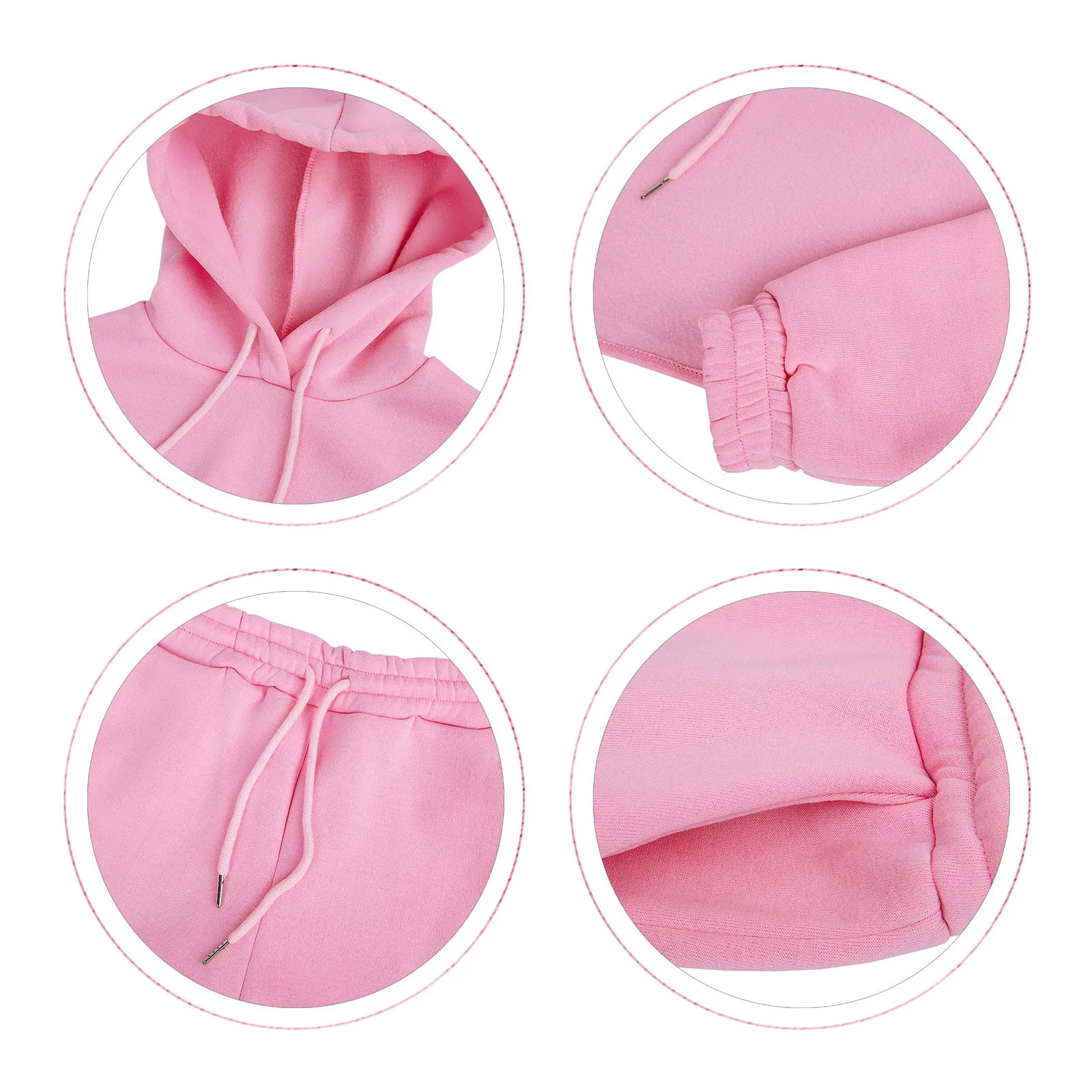 LovelyRLovely Drawstring Hoodie With Cotton Vest Suit