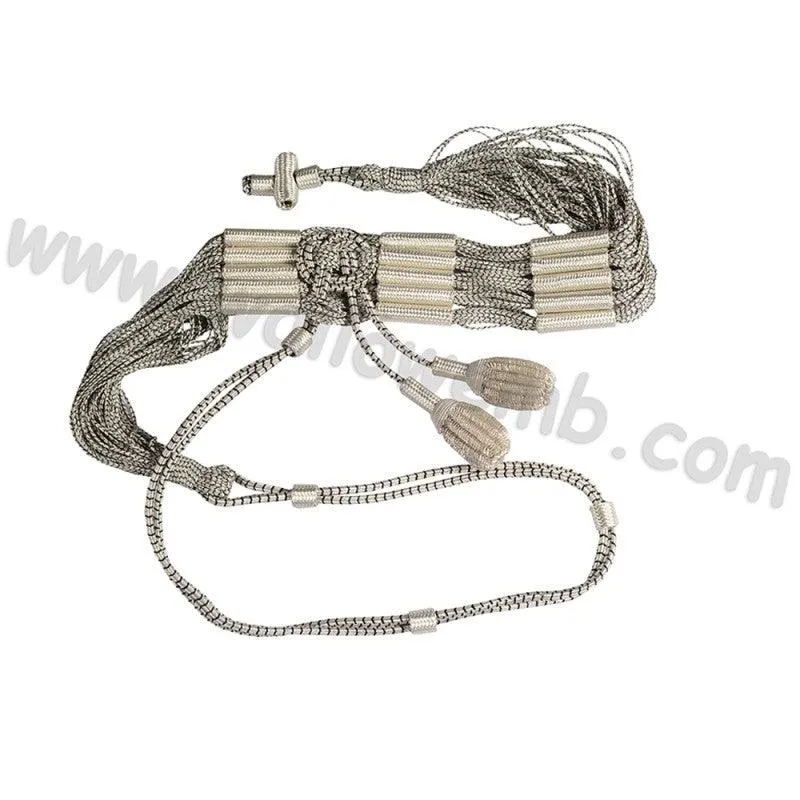 Mylar and Viscose Officer Sash Waist Belt