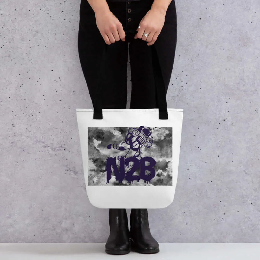 Nowhere2be N2B Spaceman Tote Bag - Stylish & Durable Travel Companion