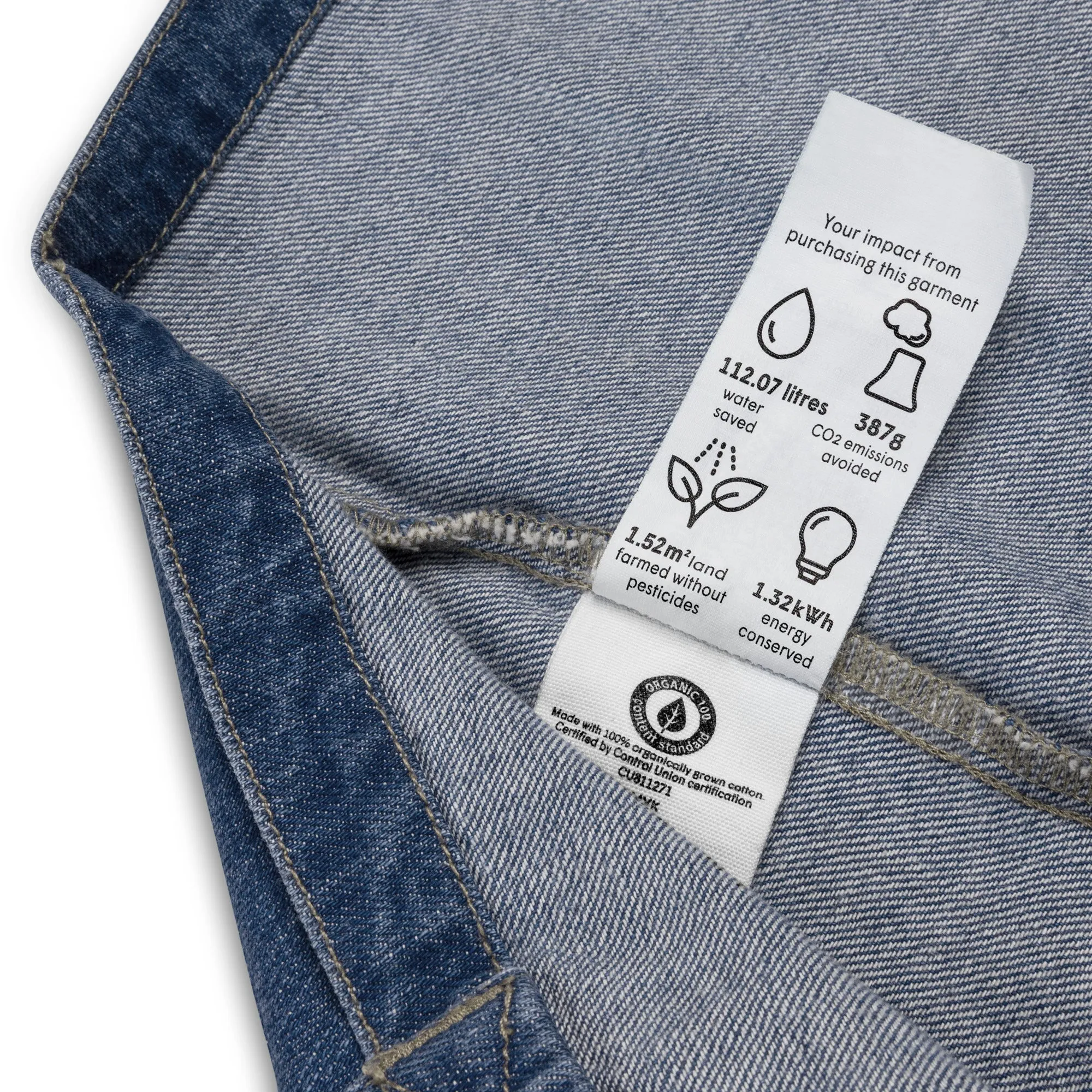 Organic denim tote bag, Cavalier King Charles Lovers