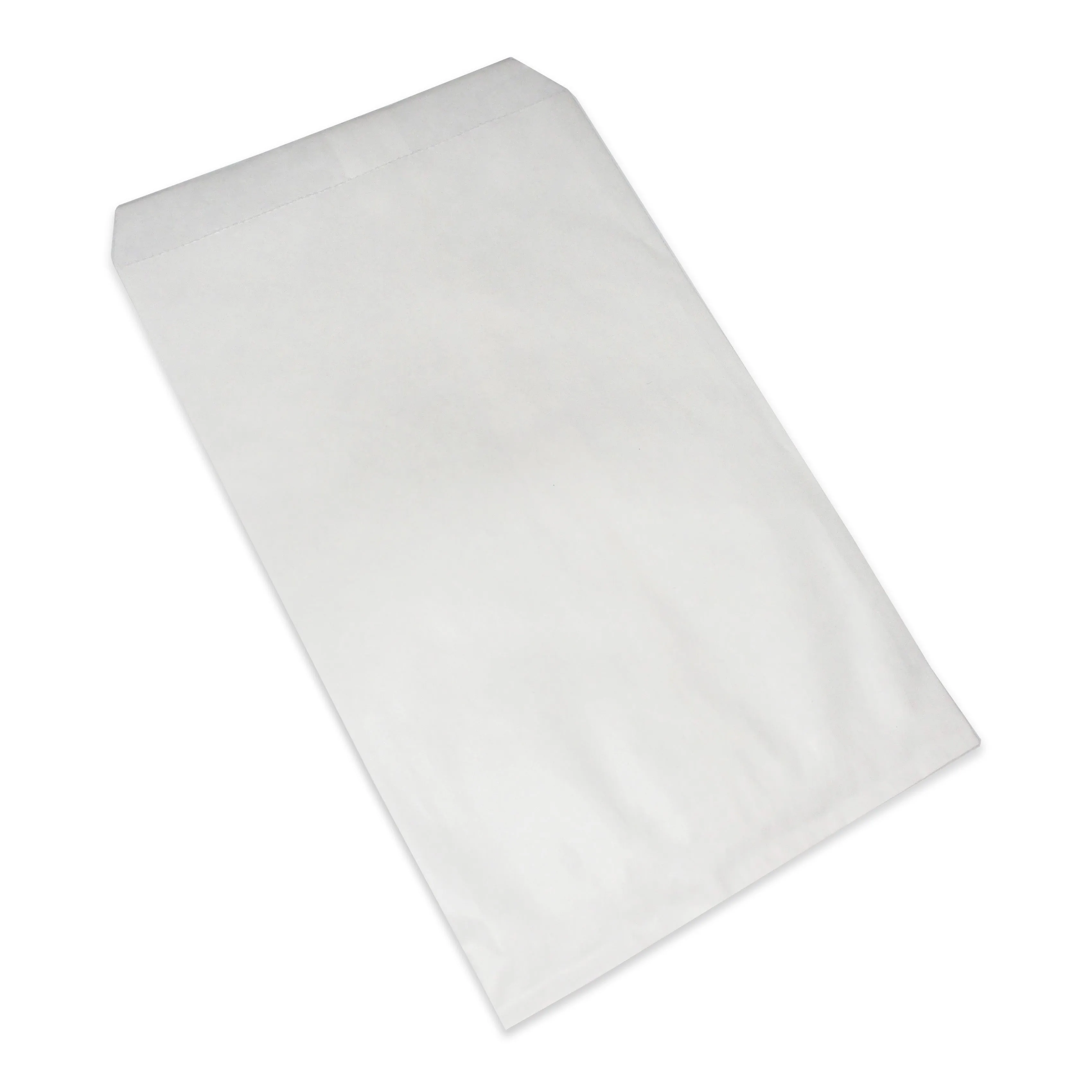 Plain White or Brown Kraft Paper Bags - 100Bags/Pack - Multiple Sizes