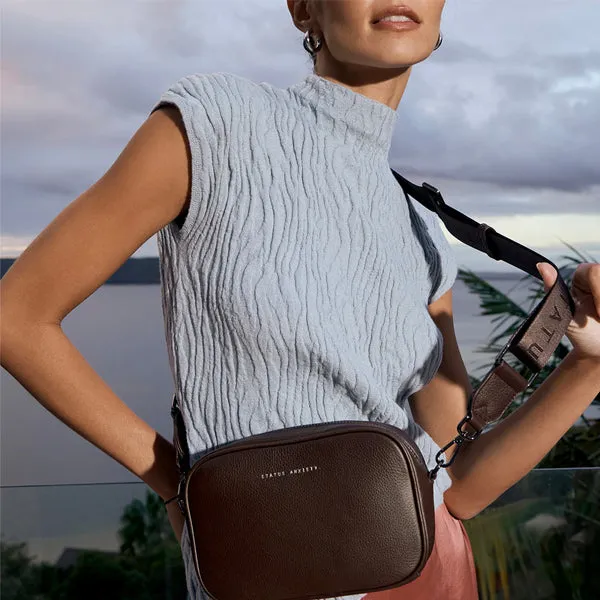 Plunder Bag with Webbed Strap - Cocoa