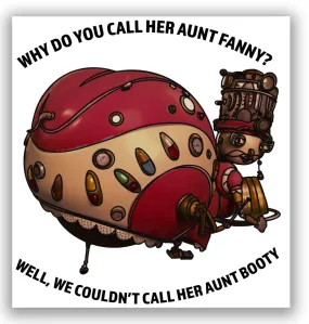 Robots Aunt Fanny | Waterproof Vinyl Decal | 3.5in (Copy)