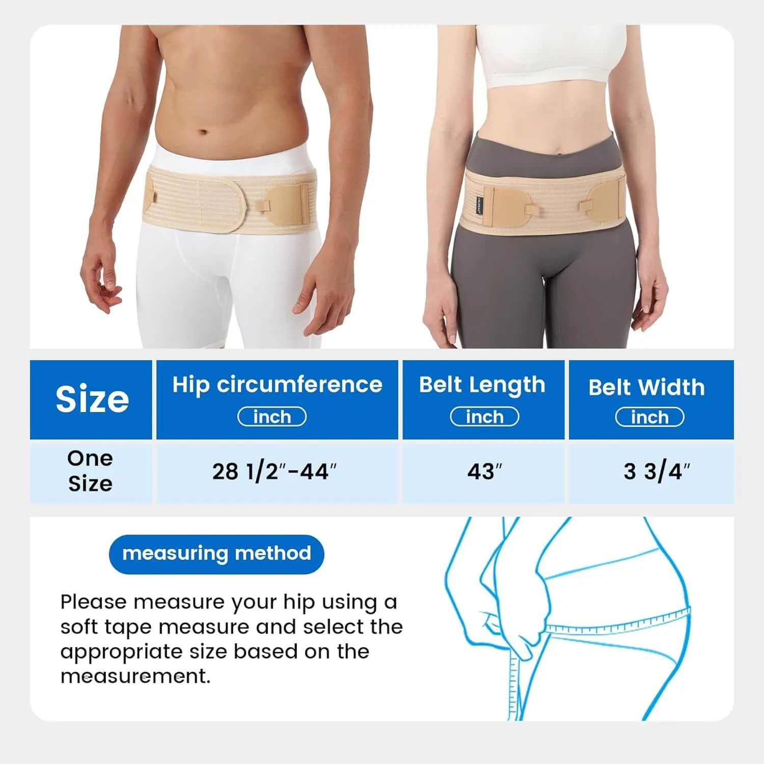 Sacroiliac Belt - Elastic Version