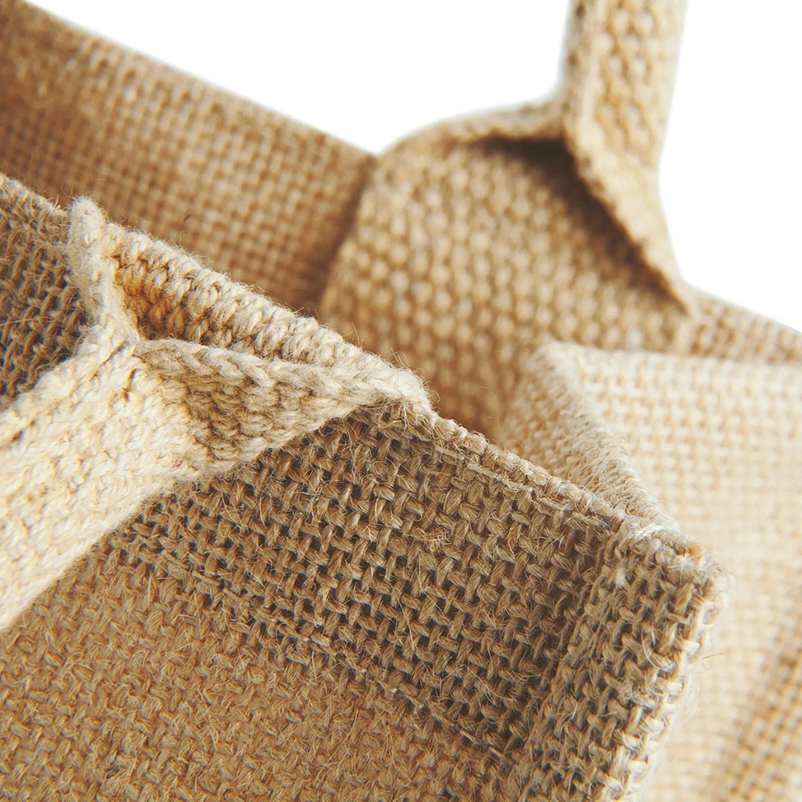 Set of 12 Large Size Burlap Jute Tote Bags BB03B