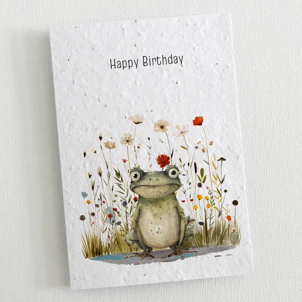 Set of 6 Plantable Birthday Cards - Wildlife