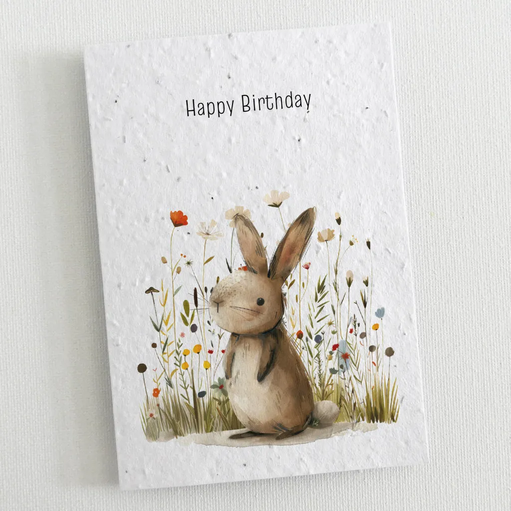 Set of 6 Plantable Birthday Cards - Wildlife