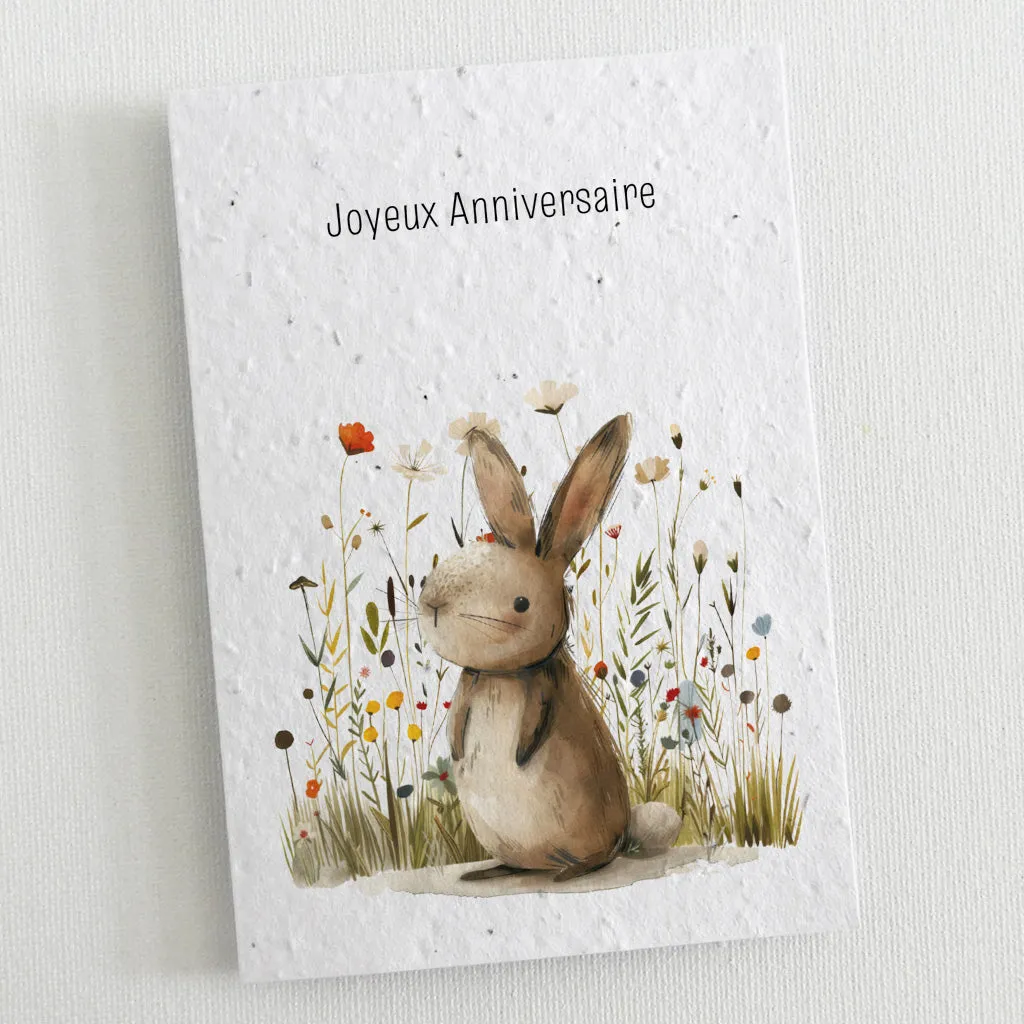 Set of 6 Plantable Birthday Cards - Wildlife